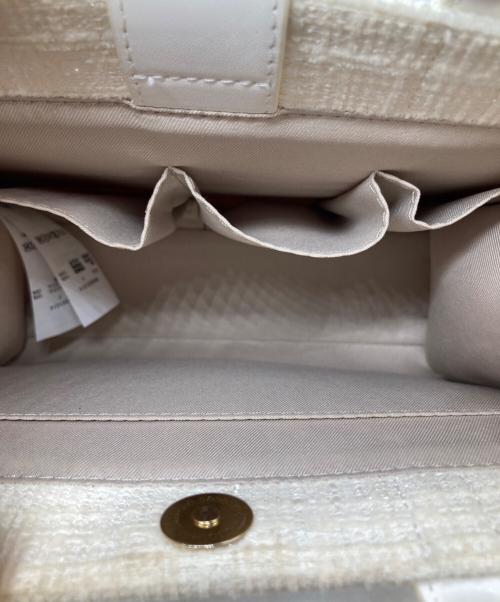 furfur（ファーファー）FURFUR (ファーファー) ツイードロゴトートバッ アイボリー サイズ:表示がないため不明の古着・服飾アイテム