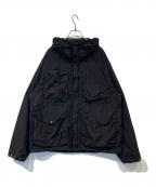 C.P COMPANYシーピーカンパニー）の古着「FLATT NYLON GOGGLE JACKET フラット ナイロン ゴーグル ジャケット　18CMOW050A 005991G」｜ブラック