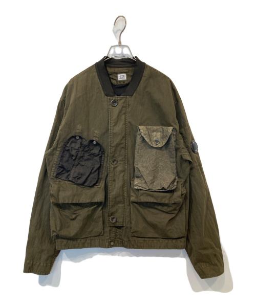 C.P COMPANY（シーピーカンパニー）C.P COMPANY (シーピーカンパニー) Coated Bomber Jacket（コーティングボンバージャケット）14CMOW219A 006233G カーキ サイズ:48の古着・服飾アイテム