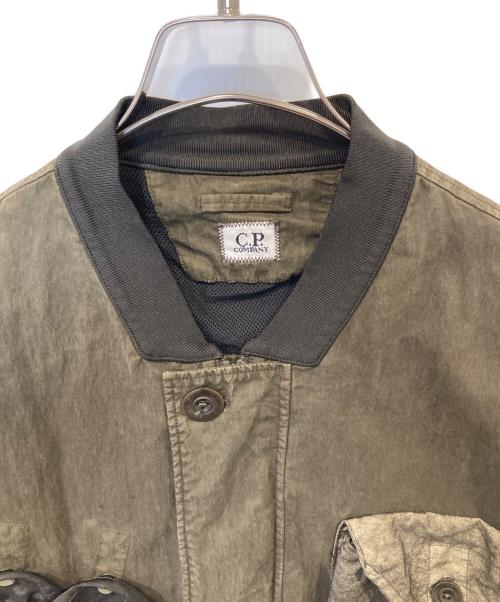 C.P COMPANY（シーピーカンパニー）C.P COMPANY (シーピーカンパニー) Coated Bomber Jacket（コーティングボンバージャケット）14CMOW219A 006233G カーキ サイズ:48の古着・服飾アイテム