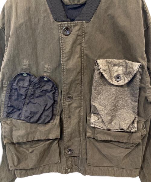C.P COMPANY（シーピーカンパニー）C.P COMPANY (シーピーカンパニー) Coated Bomber Jacket（コーティングボンバージャケット）14CMOW219A 006233G カーキ サイズ:48の古着・服飾アイテム