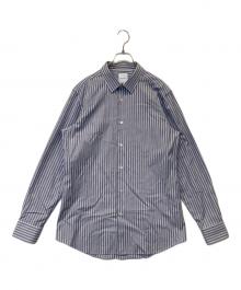 PAUL SMITH（ポールスミス）の古着「ストライプシャツ PF-HG-39582」｜ブルー