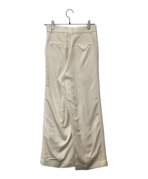 TODAYFUL（トゥデイフル）TODAYFUL (トゥデイフル) Asymmetry Twill Trousers（アシンメトリーツイルトラウザーズ）　12420708 アイボリー サイズ:38の古着・服飾アイテム