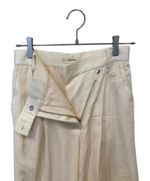 TODAYFUL（トゥデイフル）TODAYFUL (トゥデイフル) Asymmetry Twill Trousers（アシンメトリーツイルトラウザーズ）　12420708 アイボリー サイズ:38の古着・服飾アイテム