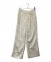 TODAYFUL（トゥデイフル）の古着「Asymmetry Twill Trousers（アシンメトリーツイルトラウザーズ）　12420708」｜アイボリー