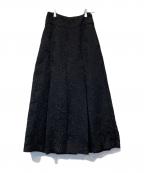 SIWEMシウム）の古着「VIOLA JACQUARD SKIRT ヴィオラ ジャカード スカート」｜ブラック