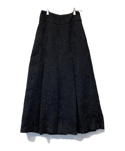 SIWEM（シウム）SIWEM (シウム) VIOLA JACQUARD SKIRT ヴィオラ ジャカード スカート ブラック サイズ:Mの古着・服飾アイテム