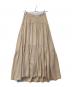 CLANE（クラネ）の古着「CURVE LINE TIERED SKIRT（カーブラインティアードスカート）13109-6002」｜ベージュ