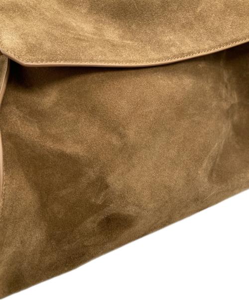 CANAL JEAN（キャナルジーン）CANAL JEAN (キャナルジーン) diggityスウェードフラップショルダーバッグ ブラウンの古着・服飾アイテム