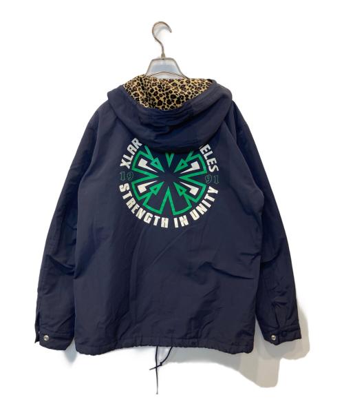 X-LARGE（エクストララージ）X-LARGE (エクストララージ) HOODED COACHES JACKET　01153508 ネイビー サイズ:Mの古着・服飾アイテム