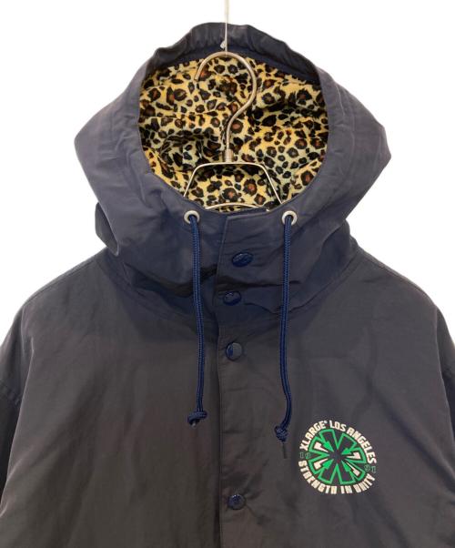 X-LARGE（エクストララージ）X-LARGE (エクストララージ) HOODED COACHES JACKET　01153508 ネイビー サイズ:Mの古着・服飾アイテム