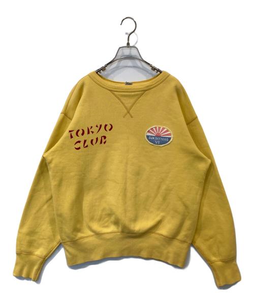 BUZZ RICKSON'S（バズリクソンズ）Buzz Rickson's (バズリクソンズ) プリントスウェット イエロー サイズ:Lの古着・服飾アイテム