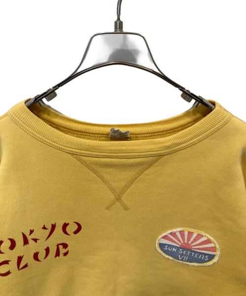 BUZZ RICKSON'S（バズリクソンズ）Buzz Rickson's (バズリクソンズ) プリントスウェット イエロー サイズ:Lの古着・服飾アイテム