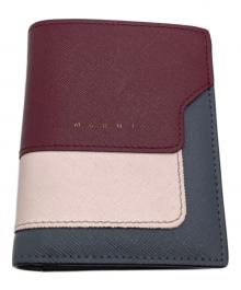 MARNI（マルニ）の古着「2つ折り財布 PFMOQ14U13」｜ワインレッド