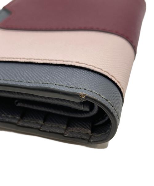 MARNI（マルニ）MARNI (マルニ) 2つ折り財布 PFMOQ14U13 ワインレッドの古着・服飾アイテム