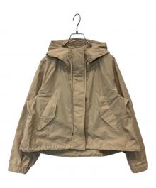 green label relaxing（グリーンレーベルリラクシング）の古着「ギャザー フード ブルゾン 3625-199-2005」｜ベージュ