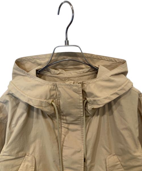 green label relaxing（グリーンレーベルリラクシング）green label relaxing (グリーンレーベルリラクシング) ギャザー フード ブルゾン 3625-199-2005 ベージュ サイズ:36の古着・服飾アイテム