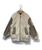 Risleyリズレー）の古着「2wayバックフリルMA-1ブルゾン R2303-BFB-489」｜ベージュ