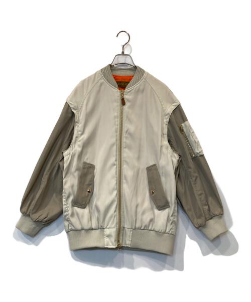 Risley（リズレー）Risley (リズレー) 2wayバックフリルMA-1ブルゾン R2303-BFB-489 ベージュ サイズ:不明の古着・服飾アイテム