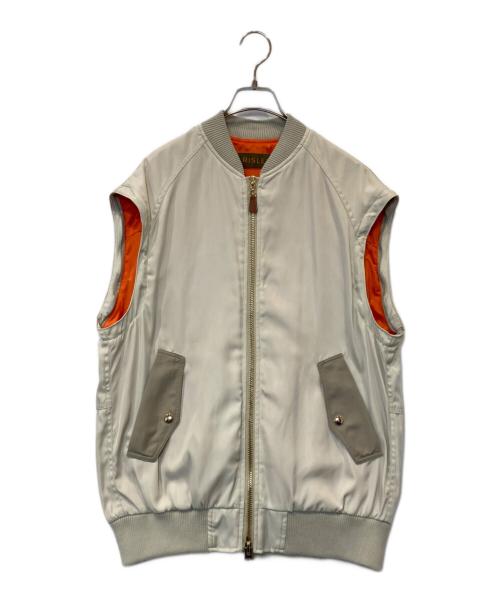 Risley（リズレー）Risley (リズレー) 2wayバックフリルMA-1ブルゾン R2303-BFB-489 ベージュ サイズ:不明の古着・服飾アイテム