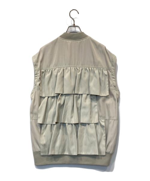 Risley（リズレー）Risley (リズレー) 2wayバックフリルMA-1ブルゾン R2303-BFB-489 ベージュ サイズ:不明の古着・服飾アイテム