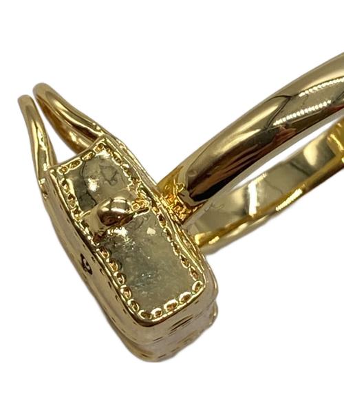 MARC JACOBS（マークジェイコブス）MARC JACOBS (マークジェイコブズ) THE MINI ICON TOTE BAG RING（ミニアイコントートバッグリング） ゴールド サイズ:14号の古着・服飾アイテム