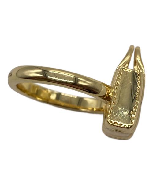 MARC JACOBS（マークジェイコブス）MARC JACOBS (マークジェイコブズ) THE MINI ICON TOTE BAG RING（ミニアイコントートバッグリング） ゴールド サイズ:14号の古着・服飾アイテム