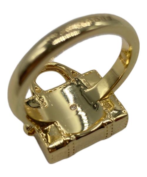 MARC JACOBS（マークジェイコブス）MARC JACOBS (マークジェイコブズ) THE MINI ICON TOTE BAG RING（ミニアイコントートバッグリング） ゴールド サイズ:14号の古着・服飾アイテム