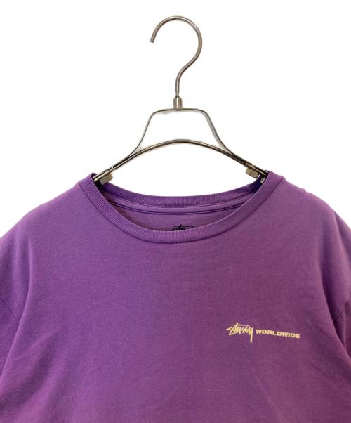 stussy（ステューシー）stussy (ステューシー) 半袖カットソー パープル サイズ:Ｌの古着・服飾アイテム