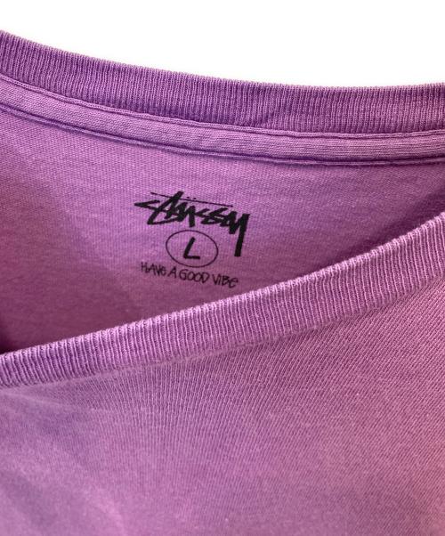 stussy（ステューシー）stussy (ステューシー) 半袖カットソー パープル サイズ:Ｌの古着・服飾アイテム