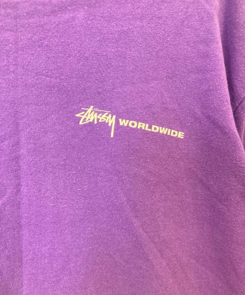 stussy（ステューシー）stussy (ステューシー) 半袖カットソー パープル サイズ:Ｌの古着・服飾アイテム
