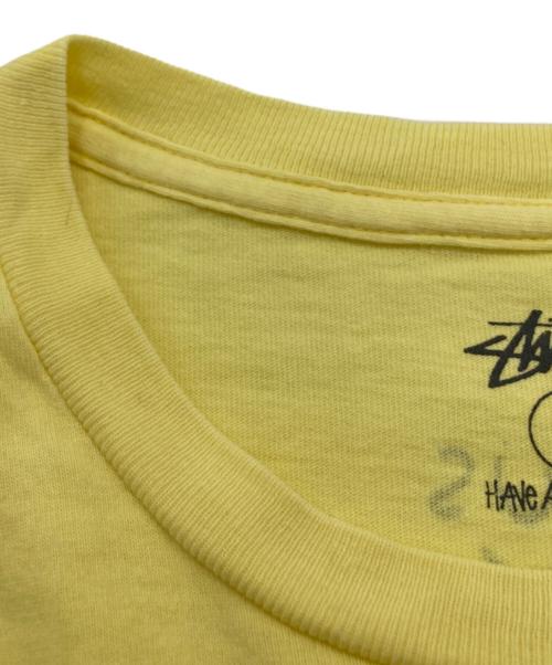 stussy（ステューシー）stussy (ステューシー) 半袖カットソー イエロー サイズ:Lの古着・服飾アイテム