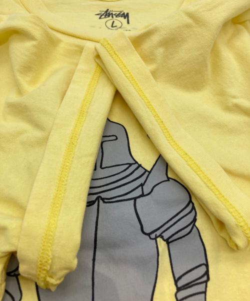 stussy（ステューシー）stussy (ステューシー) 半袖カットソー イエロー サイズ:Lの古着・服飾アイテム