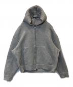 goldゴールド）の古着「CARDBOARD KNIT ZIP PARKA カードボード・ニット・ジップパーカー　GL15737」｜グレー