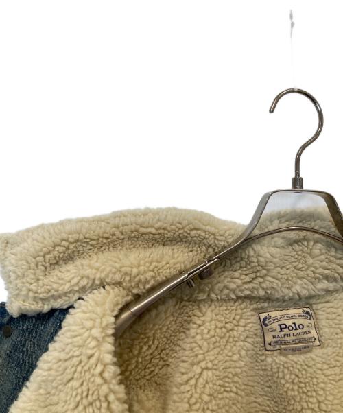 POLO RALPH LAUREN（ポロ・ラルフローレン）POLO RALPH LAUREN (ポロ・ラルフローレン) ボア付 デニムジャケット インディゴ サイズ:Sの古着・服飾アイテム