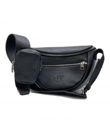 Calvin Klein（カルバンクライン）の古着「コネクテッド ラウンド クロスボディバッグ 	DH3405」｜ブラック