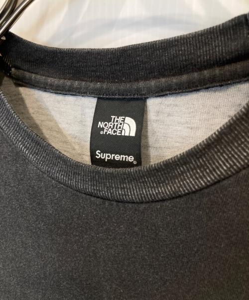 THE NORTH FACE（ザ ノース フェイス）THE NORTH FACE (ザ ノース フェイス) SUPREME (シュプリーム) Pigment Printed L/S Tee ダークグレー サイズ:Mの古着・服飾アイテム