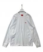 SUPREMEシュプリーム）の古着「Small Box L/S Tee（スモールボックス L/S Tシャツ）」｜ホワイト