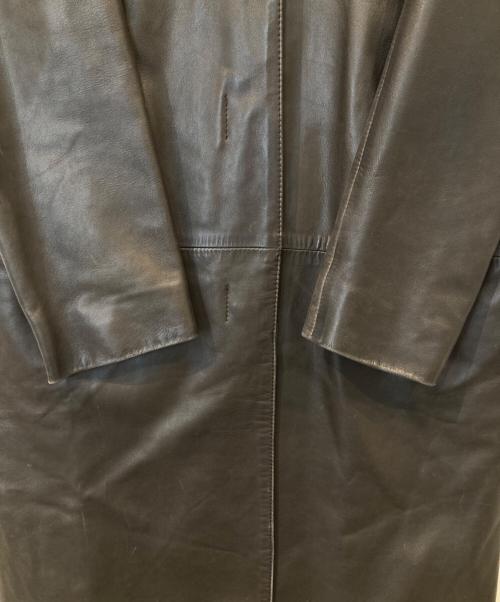 LOLO PIANA（ロロピアーナ）LOLO PIANA (ロロピアーナ) 裏地シルクステンカラーレザーコート ブラウン サイズ:42の古着・服飾アイテム