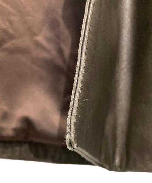 LOLO PIANA（ロロピアーナ）LOLO PIANA (ロロピアーナ) 裏地シルクステンカラーレザーコート ブラウン サイズ:42の古着・服飾アイテム