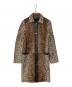 GUCCI（グッチ）の古着「レオパード柄ハラコ レザーコート 250034 XM863」｜ブラウン