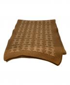 HERMESエルメス）の古着「マルジェラ期 Hロゴ カシミヤマフラー」｜ブラウン