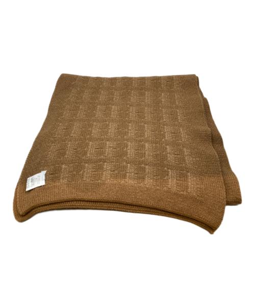 HERMES（エルメス）HERMES (エルメス) マルジェラ期 Hロゴ カシミヤマフラー ブラウンの古着・服飾アイテム