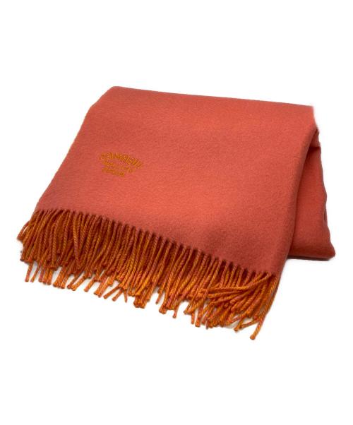 HERMES（エルメス）HERMES (エルメス) リバーシブルカシミヤマフラー ピンク×オレンジの古着・服飾アイテム