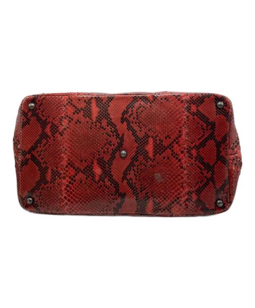 BOTTEGA VENETA（ボッテガベネタ）BOTTEGA VENETA (ボッテガベネタ) パイソントートバッグ 232504 VM460 6504 レッドの古着・服飾アイテム