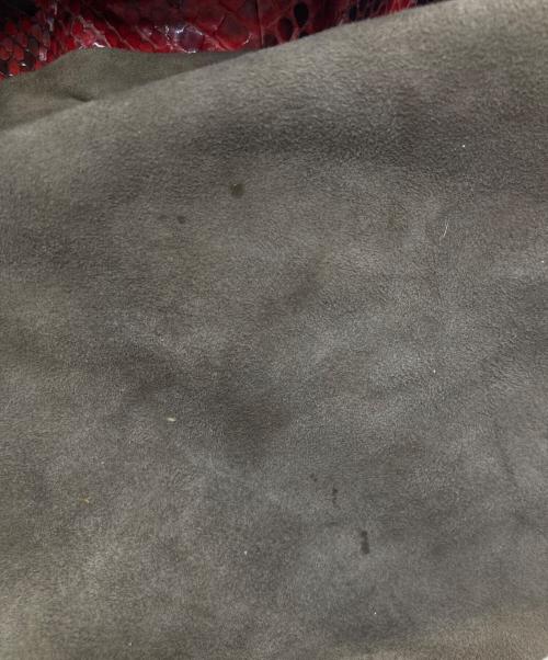 BOTTEGA VENETA（ボッテガベネタ）BOTTEGA VENETA (ボッテガベネタ) パイソントートバッグ 232504 VM460 6504 レッドの古着・服飾アイテム