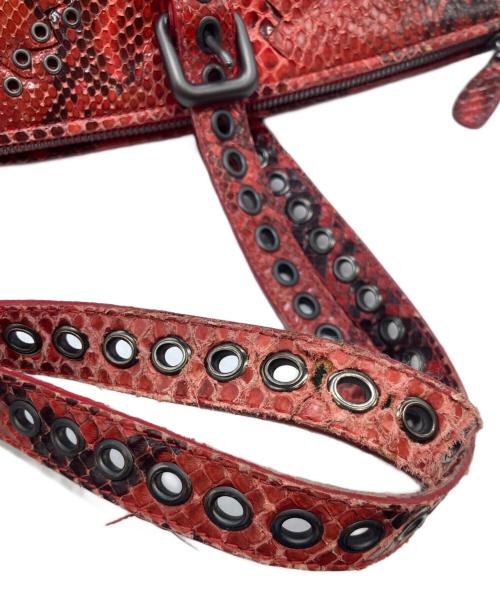 BOTTEGA VENETA（ボッテガベネタ）BOTTEGA VENETA (ボッテガベネタ) パイソントートバッグ 232504 VM460 6504 レッドの古着・服飾アイテム