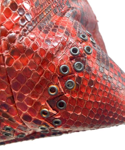 BOTTEGA VENETA（ボッテガベネタ）BOTTEGA VENETA (ボッテガベネタ) パイソントートバッグ 232504 VM460 6504 レッドの古着・服飾アイテム