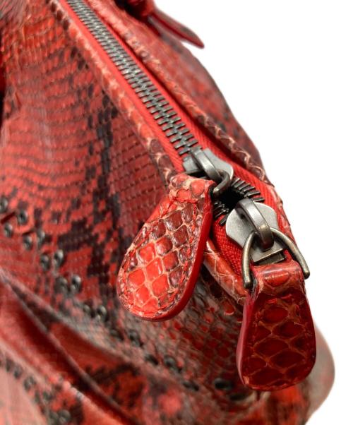 BOTTEGA VENETA（ボッテガベネタ）BOTTEGA VENETA (ボッテガベネタ) パイソントートバッグ 232504 VM460 6504 レッドの古着・服飾アイテム
