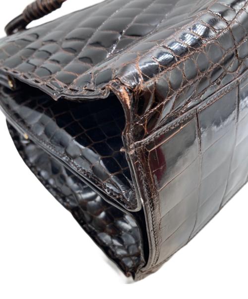 BOTTEGA VENETA（ボッテガベネタ）BOTTEGA VENETA (ボッテガベネタ) クロコハンドバッグの古着・服飾アイテム